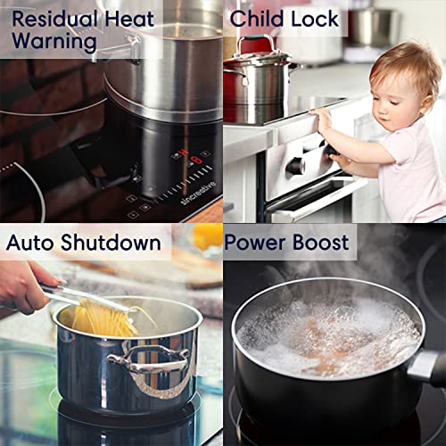 Induction Cooktop 36 Inch, Electric Cooktop 5 Burners, Dropin