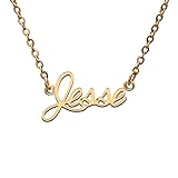 Jesse Name Tag Necklaces for Her His Friends