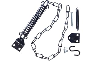 BE-TOOL Screen Door Chain for Door Spring, Storm Door Chain for Wind Safety Storm Door Closer Stop Front Screen Door Security