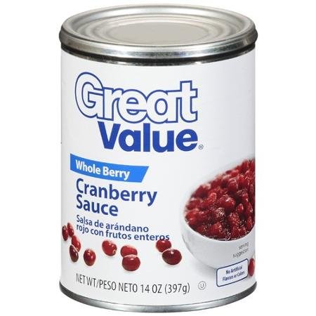 Great Value, Whole Berry, Cranberry Sauce, 14 Oz (Pack of 3)