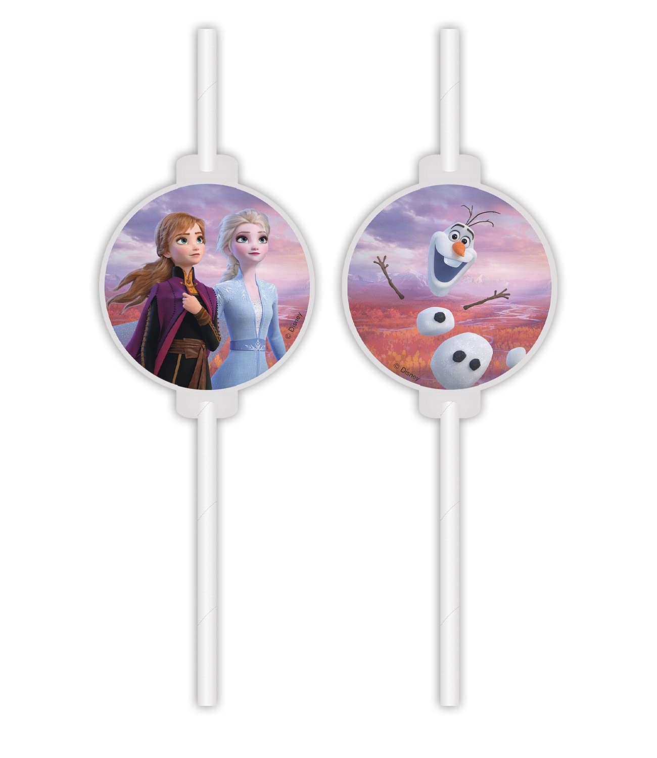 Disney Frozen 2 99686 Straws, White