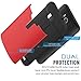 MoKo ASUS Zenfone 2 Laser Case - [Scratch Resistant] Armor Series Dual Layer Protection - Bumper Cover for ASUS Zenfone 2 Laser (ZE550KL / ZE551KL) 5.5 Inch Smartphone 2015 Release, RED