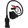 Goliton® OBD OBD2 16 Pin Connector Diagnostic Adapter Compatible with Fiat 3 Pin