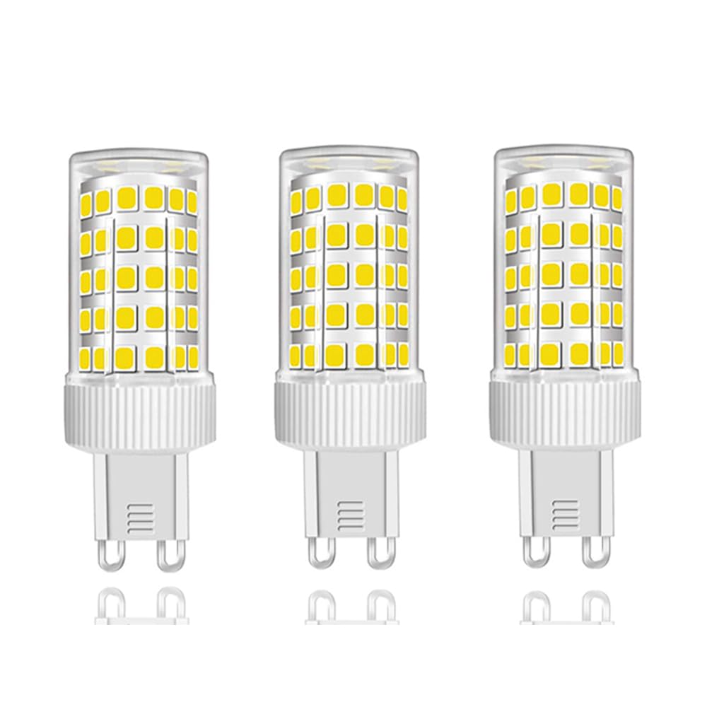 ZFQ 10W G9 LED Light Bulb, Cool White, 6000K, Equivalent 150W Halogen, 86Pcs LED, 1000 LM, 360° Beam Angle, Super Bright, AC 220V-240V, No Flicker Non-Dimmable, 3-Pack