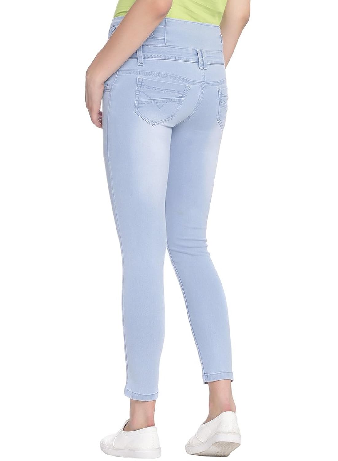 broadstar women denim light blue jeans