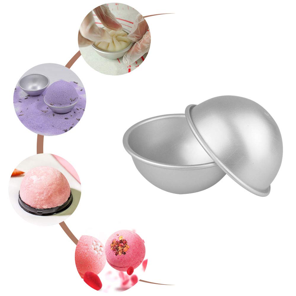 Bath Bomb Mold Set 30 Pieces DIY, Craft Projects, 3 Size Bath Bombs(1.8 inch, 2.2 inch, 2.4 inch), Poualss