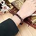 JOVIVI 10MM Natural Lava Rock Essential Oil Diffuser Gemstone Healing Power Round Elastic Stretch Bracelet Variation Colors and Material