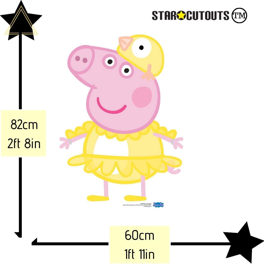 STAR CUTOUTS SC1698 Peppa Pig Chicken Easter Lifesize Cardboard Cutout Perfect Fun for Fans Height 82cm, Solid, Multicolour, Regular - Image 4
