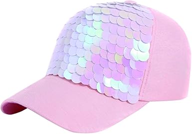 women's sequin baseball cap