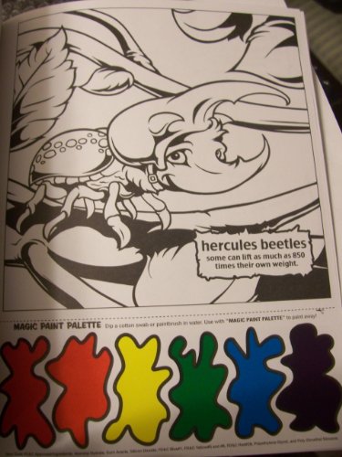 Savvi Magic Paint Posters with over 50 Bonus Tattoos ~ Bugs (8.5" x 11")