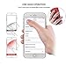 Phone Ring Holder Magnetic Stand Kickstand for Cell Phone, Grip Finger Ring Loop Holder Stent Universal for Smartphone Attachable to Magnetics Car Mount 360° Rotation 180° Flip [4pcs + 2 Car Hooks]