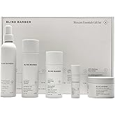 Blind Barber Regimen Skin Care Set - Face Scrub, Under Eye Cream, Supercharged Face Toner, Rice Bran Facial Cleanser & Hydrating Balm - 5 Mens Skin Care Products for Daily Use - (5 Count)