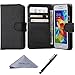 S5 Mini Case, Wisdompro Premium PU Leather 2-in-1 Protective [Folio Flip Wallet] Case with Credit Card Holder/Slots for Samsung Galaxy S5 Mini G800F G800H G800H/DS (NOT Fit S5) - Black