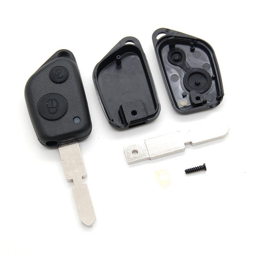 Remote Key Case for Peugeot 106 206 306 406 with Uncut Blade