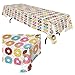 Pandecor Donut Party Supplies - Serves 24 Guests - 99 Pieces Donut Party Disposable Tableware,Includes Happy Birthday Banner Tablecover Napkins 9 Inch Plates 7 Inch Plates and Cups