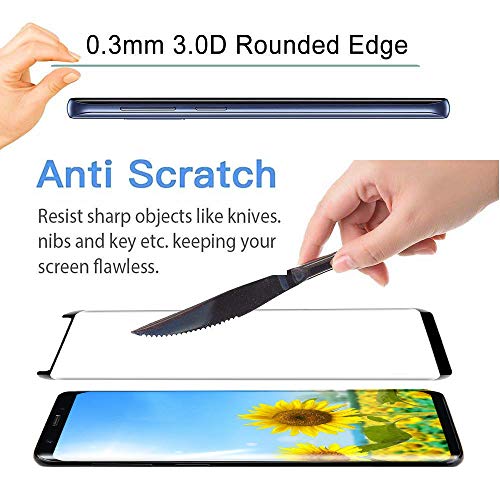 image for my-handy-design [2 Pack] Galaxy S9 Plus Screen Protector, S9 Plus Temp