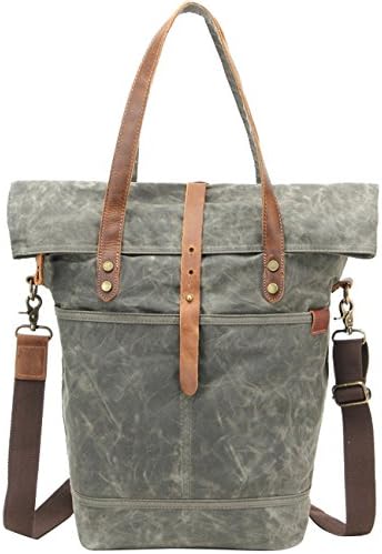 CUKKE Waterproof Mens &amp; Womens Cross-body Bag Hand Handle Bags shoulder Bag Travelling Bag Army-Green