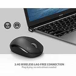 Wireless Mouse, 2.4G Noiseless Mouse with USB