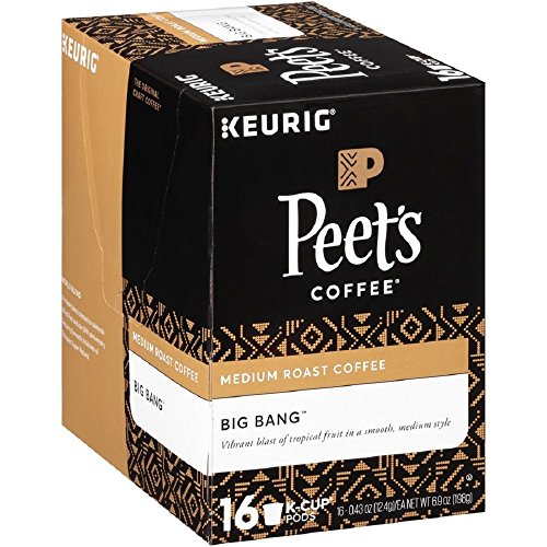 Peet's Coffee, Big Bang, Medium Roast, KCup, Single Cup Coffee Pods