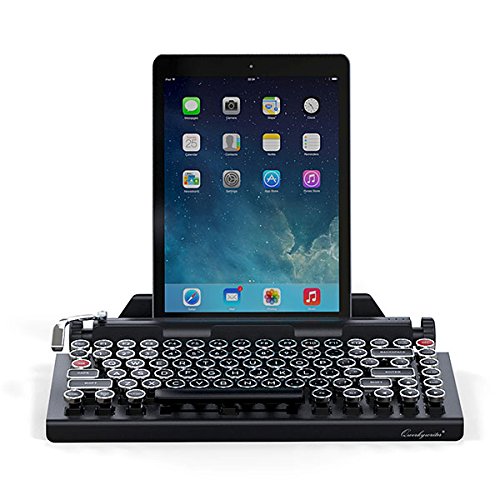 QWERKYWRITER by Qwerkytoys Typewriter Wireless Mechanical Keyboard with Integrated Tablet Stand | Amazon Reviews | Shop | Shopping | Gadgets | Ideas | Gifts | Deals