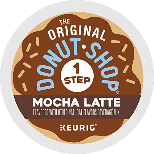 THE ORIGINAL DONUT SHOP MOCHA ONE-STEP LATTE, SINGLE SERVE COFFEE K-CUP POD, FLAVORED COFFEE, 20 COUNT