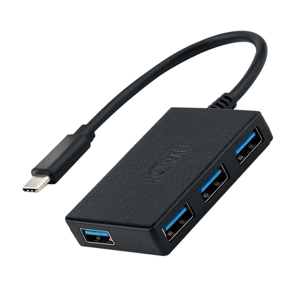 USB Hub 3.0 Portable 4-Port USB Splitter Multi USB Port Expander Ultra-Slim USB Adapter for MacBook Desktop(Style 1,Type C)