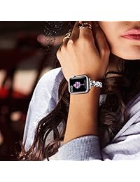Correa de repuesto de acero inoxidable para Apple Watch, iWatch, con cierre de metal inoxidable para Apple Watch Series 4 3 2 1 Nike+ Sport y Business