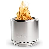 Solo Stove Bonfire w/Stand | 19.5" Smokeless Wood Burning Fire Pit, Silver | Stainless Steel, Removable Ash Pan, Includes Stand, Portable Design, 19.5" Diameter, 21.75 lb Weight, Ideal for 4 to 6 People