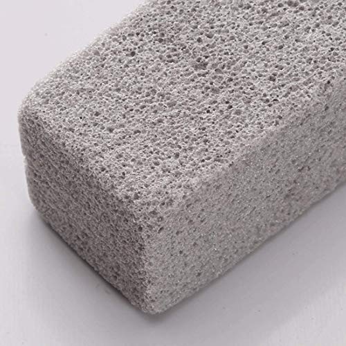 MARYTON Toilet Bowl Pumice Cleaning Stone with Handle - Stains and Hard Water Ring Remover Pack of 2 (Gray) - Thumbnail 6