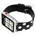 Sport Band for Apple Watch 38mm 42mm, iWatch Strap Replacement with Polka Dot Floral Print Leather Bracelet Wristband for Apple Watch Series 3，2，1, NIKE+, Hermes, Edition (Black white polka dot, 42mm)