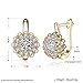 Silver Flower Drop Dangle Earrings for Women Teen Girls Flower Earrings Plated 18K Rose Gold, by DreamSter