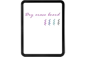 VUSIGN Petit tableau blanc effaçable à sec, 21,6 x 27,9 cm, mini tableau blanc effaçable à sec avec marqueurs pour enfants, é