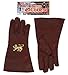 Rubies Forum Novelties Adult Medieval Costume Gloves, Brown