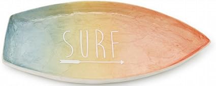 Amazon ハワイアン雑貨 インテリア カピスサーフボード トレイ サンディービーチ Surf サーフ 小物入れ ハワイ雑貨 お土産 サンセット Tomo Cop インテリア 通販