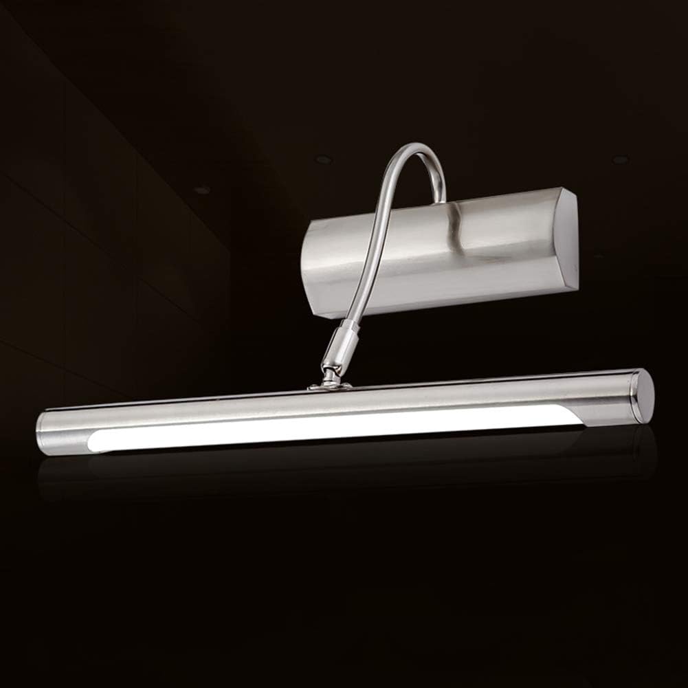 YHSGD wasserdichte LED-Bathroom Spiegellicht mit Edelstahl rotierender