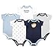 Luvable Friends Baby Cotton Bodysuits, Baseball 5Pk, 3-6 Months (6M)