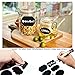 lecoo Chalkboard Labels 146 Pack Reusable Stickers with 1 Erasable Chalk Markers for Mason Jars,Spice, Glass, Cups, Bottles, Containers, Canisters, Waterproof Blackboard Vinyl Set