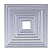 Whitelotous Cutting Dies Cut Dies Stencil Metal Template Mould for DIY Scrapbook Album Paper Card (8 pcs Squares)