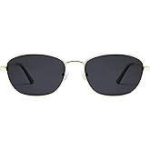 SOJOS Retro Oval Polarized Sunglasses for Women Men Vintage 90s Style Womens Mens Sunnies Sun Glasses SJ1245