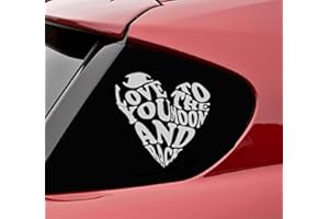 SLAP-ART I Love You to The Moon and Back Vinyl Decal Sticker (Satin Silver)