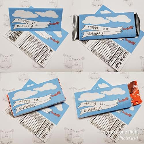 Amazon.com: Airplane Candy Bar Wrappers Set of 10 Birthday ...
