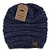 Tough Headwear Womens Winter Hat - Warm Chunky Cable Knit Beanies - Winter Beanie Hats for Women Cold Weather - Beanies Women Blue Melange