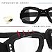 Bertoni Motorcycle Goggles Riding Padded Glasses Photochromic Antifog - Adjustable Strap - Ventilated Italy F112A Motorbike Goggles