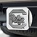 FANMATS 15046 South Carolina Gamecocks Chrome Metal Hitch Cover with Chrome Metal 3D Emblem