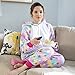 Emolly Fashion Adult Unicorn Animal Onesie Costume Pajamas for Adults and Teens (Medium, Rainbow)
