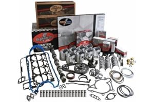LowPricedAutoParts Master Engine Rebuild Kit for 67-85 GM 350 5.7L | Pistons & Rings, Rod/Main/Cam Bearings, Camshaft, Full Gasket Set, Oil Pump, Timing Set, Lifters + Plug Kit