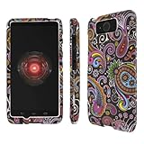 MPERO SNAPZ Series Rubberized Case for Motorola DROID MAXX / DROID ULTRA - Black Paisley