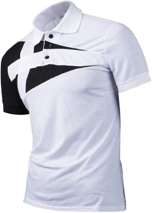 Amazon Co Jp Yaxinhe メンズスリムフィットクラシックフィットカジュアルコンテンポラリーポロスポーツシャツ 服 ファッション小物