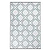 DII Reversible Outdoor Lattice Woven Rug, 4x6 Ft, Aqua