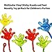 Dazzling Toys 36 Sticky Hands Multicolored Stretchable Vinyl Sticky Hands and Feet Toy Holiday Birthday Party Favor Stocking Stuffer Fun Wacky Kids Prizes